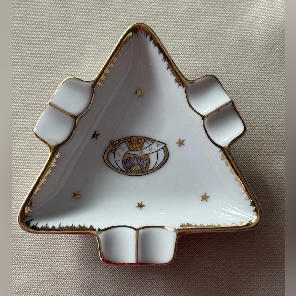 VINTAGE NOS LADIES ORIENTAL SHRINERS OF NORTH AMERICA ASHTRAY/Trinket Dish- NEW
